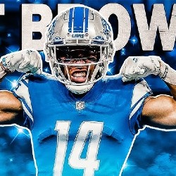 This is Detroit Lions Wide Reciver Amon-Ra St. Brown